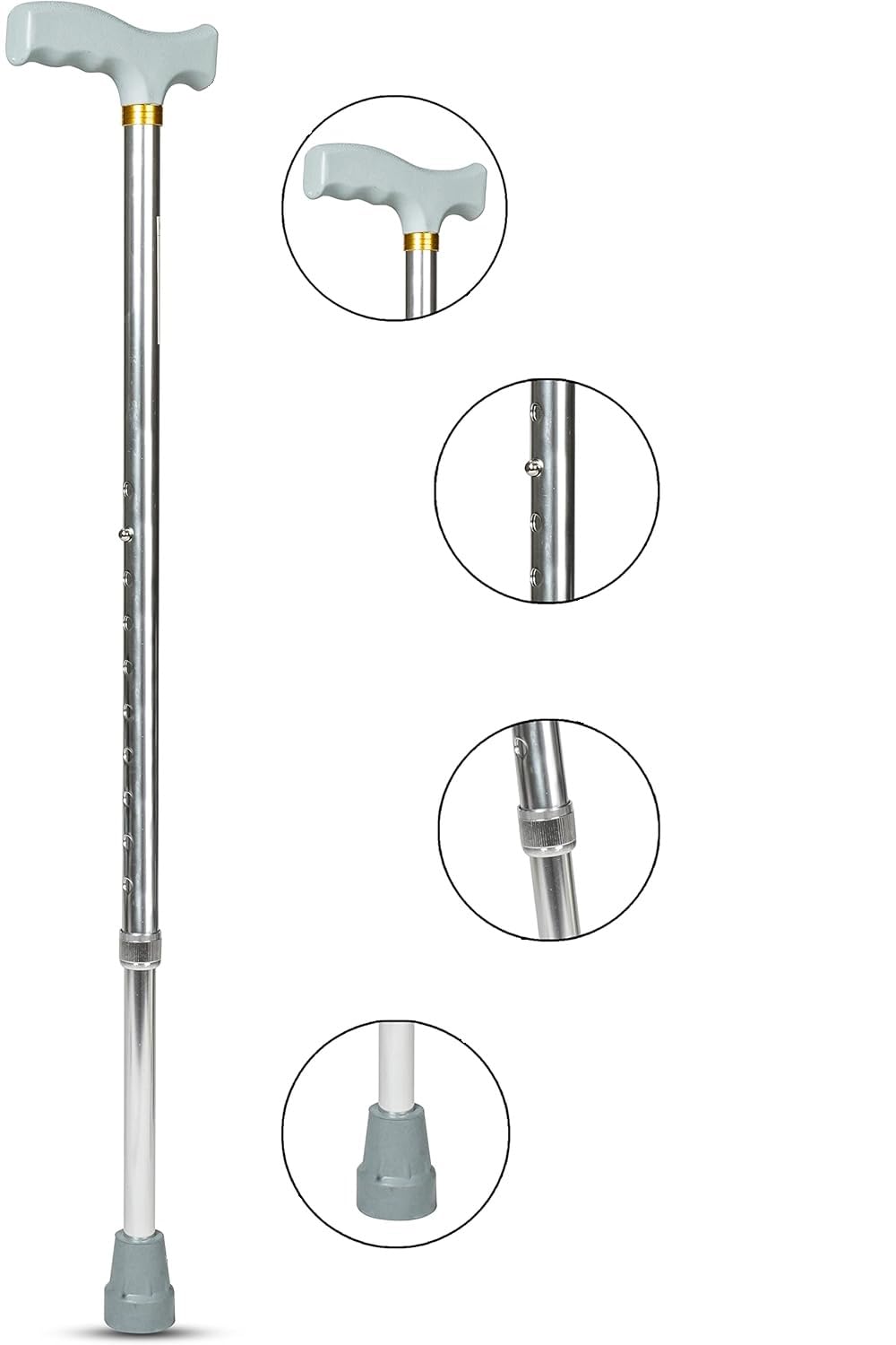 MEDIHUG Single Hand Stick for Old Age