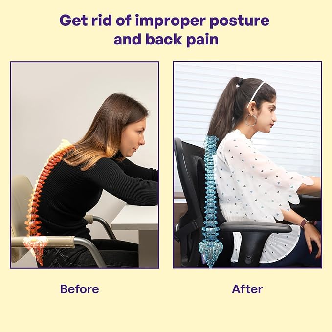 Retro Back Support for Chair, Car Seat Back Support, Orthopedic Lumbar Support Back Rest for Back Pain Relief - Back Pillow for Sitting