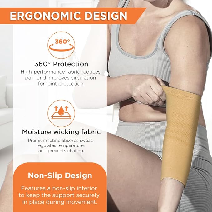 Elbow Support, Pain Relief Belt for Elbow Joint Pain, Sport Injuries, Tennis Elbow, Joint Sprain for Men & Women for Gym, Sleeves for Cricket, Volleyball
