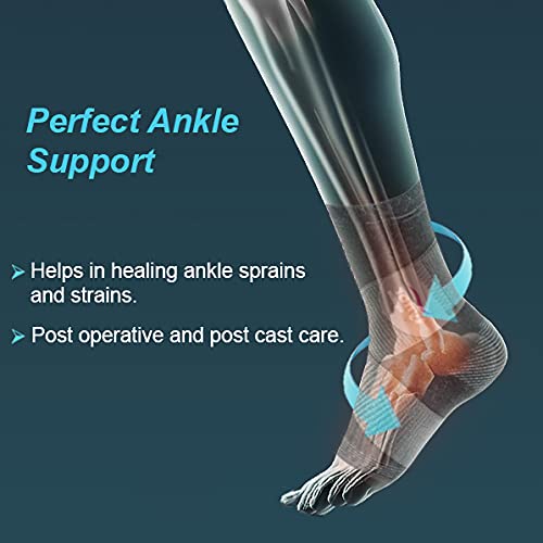 Ankler (Moderate Support)| 2 in 1 Anklet + Binder | Provides support & stability to the Ankle (Grey