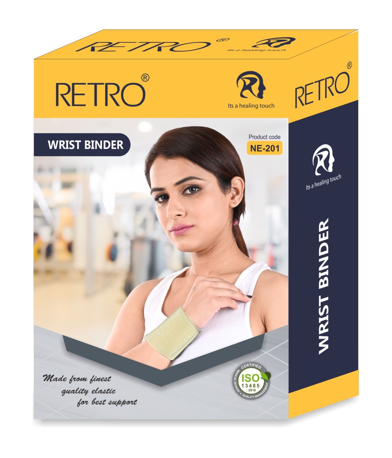 Wrist Binder With Double Lock (Mild Support)| Provides Firm Grip & Support for to the Wrist for Sports & Workout (Grey)